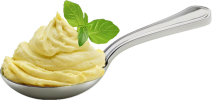 AI generated Creamy Mashed Potatoes with Olive Oil png