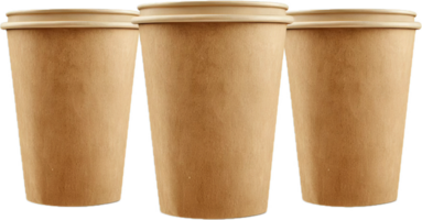 AI generated Takeaway Coffee Cup with White Lid png