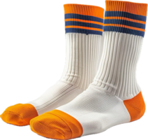 AI generated Striped Sports Socks png