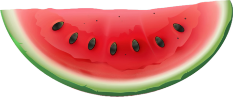 AI generated Artistic Watermelon Slice Illustration png