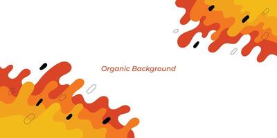 Dynamic Abstract Composition with Fluid Shapes. Hand-Drawn Organic Elements Background. Vector Illustration for Modern Design