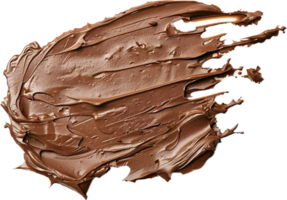 ai generado texturizado chocolate untado remolino png