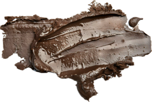 ai generado texturizado chocolate untado remolino png