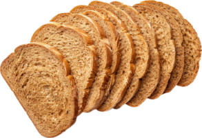 ai gegenereerd stack van gesneden ambachtelijk brood PNG