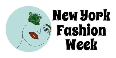 New York Fashion Week, idea for a poster, banner or postcard vector