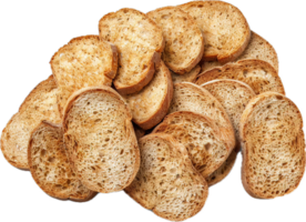 ai gegenereerd stack van gesneden ambachtelijk brood PNG