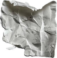 AI generated Crumpled White Paper png