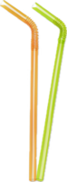 AI generated Plastic Drinking Straws png