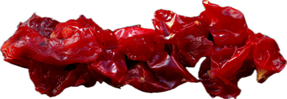 AI generated Chopped Red Chili Peppers on png