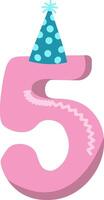 birthday numbers design graphics vector