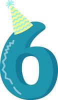 birthday numbers design graphics vector