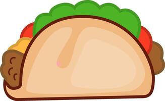 tacos fast food design element vector