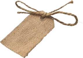 AI generated Blank Craft Paper Tag with String png