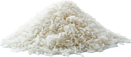 ai gerado amontoar do cru branco arroz png