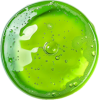 AI generated Green Liquid in Glass Petri Dish Top View png