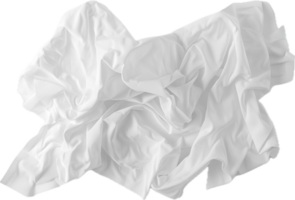 ai généré élégant blanc satin en tissu drapé png