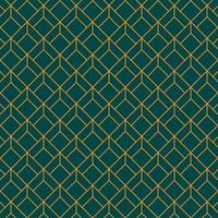 Abstract geometric lines pattern with cubes on green  background. vector