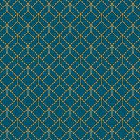 Abstract geometric lines pattern with cubes on blue background. vector