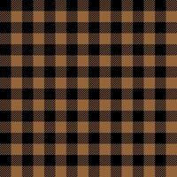 Abstract background with brown and black plaid fabric for your design. vector