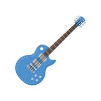 guitarra ilustración icono plano diseño estilo diseño aislado blanco antecedentes vector