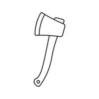 Illustration vector of axe outline style icon