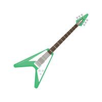 guitarra ilustración icono plano diseño estilo diseño aislado blanco antecedentes vector