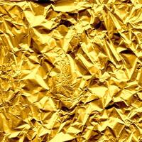 Crinkled Gold Paper Texture photo