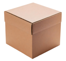 ai genererad brun kartong låda png
