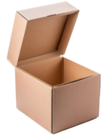 AI generated Brown Cardboard Box png