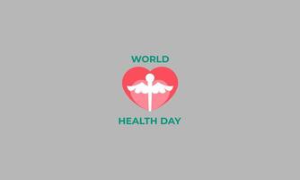 world health day vector illustration flat design