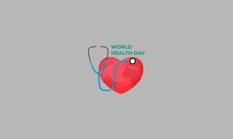 world health day vector illustration flat design