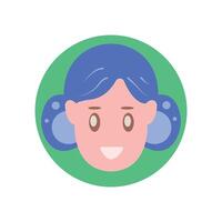 human character logo with various expressions, simple modern concept vector