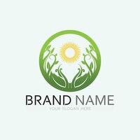 leaf logo design vector for nature symbol template editable,Green leaf logo ecology nature element vector icon.