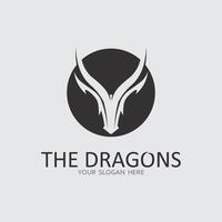 Dragon vector icon illustration