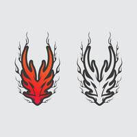 Dragon vector icon illustration