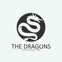 Dragon vector icon illustration