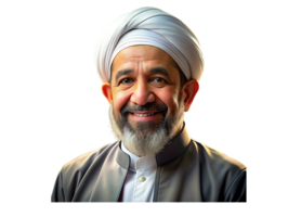 AI generated wise bearded man with turban png