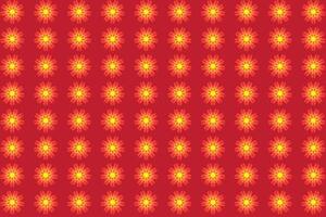 Illustration wallpaper, Abstract flower on red background. vector