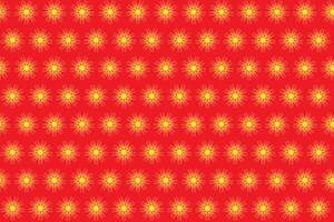 Illustration wallpaper of Abstract flower on red background. vector