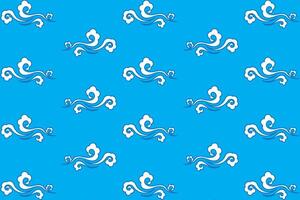 Illustration wallpaper of the abstract cloud on blue background. vector