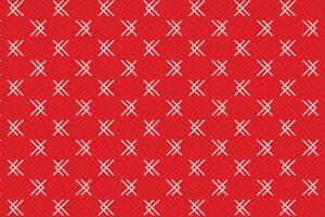 Illustration line of the glyphs symbol pattern on red background. vector