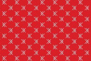 Illustration line of the glyphs symbol pattern on red background. vector