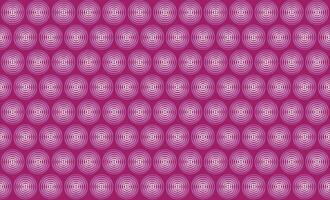 Illustration, pattern line of pink circle on deep pink background. vector