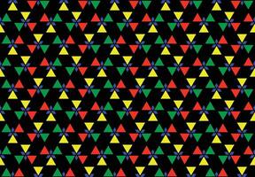 Illustration wallpaper, Abstract Geometric Style. Repeating Sample triangle color on black background. vector