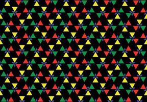 Illustration wallpaper, Abstract Geometric Style. Repeating Sample triangle color on black background. vector