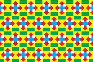 Illustration pattern, Abstract Geometric Style. Repeating Sample square color background. vector