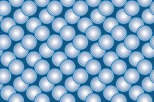 Illustration, pattern of circle with line on deep blue background. vector