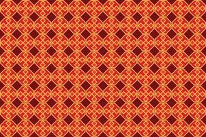 Illustration pattern, Abstract Geometric Style. Repeating Sample square in octagon on deep red background. vector