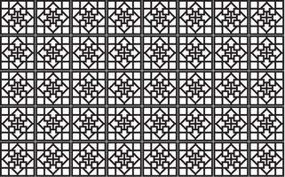 Illustration pattern, Abstract Geometric Style. Repeating Sample line square in square on white background. vector