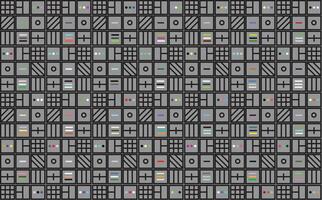 Illustration line of the glyphs symbol pattern on grey background. vector